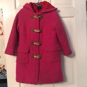 Mini Boden Girls’ Pink Peacoat
